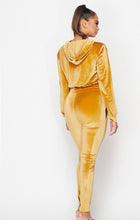 Load image into Gallery viewer, Velvet  Pants Set Gold
