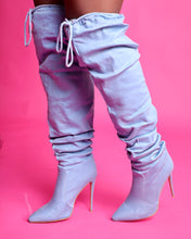 Load image into Gallery viewer, Denim Over The Knee Boots
